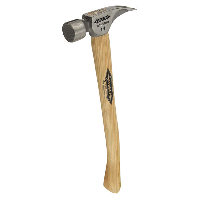 Stiletto TI14MC 14 OZ Titanium Milled face 18" Curved Framer Hammer