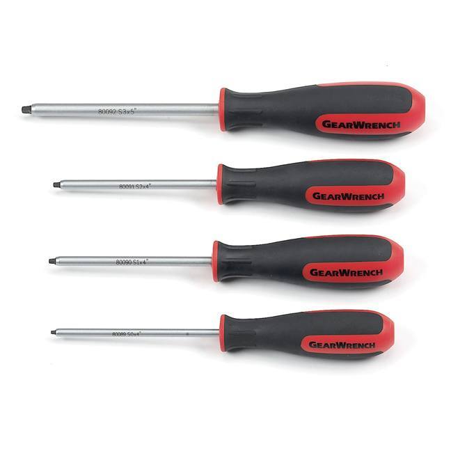 GearWrench 80065 4Piece Square Screwdriver Set