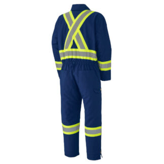 Safety Vest Pioneer Hi Vis Heavy Duty Quilted Cotton Duck Safety