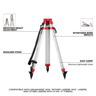 Milwaukee 3704-21T M18 Dual Slope Rotary Laser Level Kit with Receiver ...